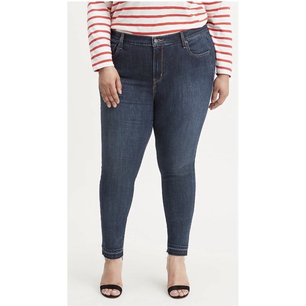 Levi's Women's Plus Size 721 High-Rise Skinny Jean Size 26 Dark Wash NWT